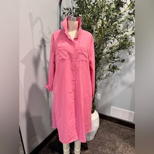 No name pink shirt dress